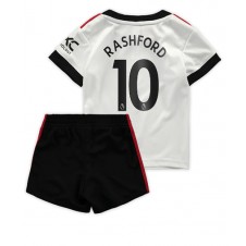 Manchester United Marcus Rashford #10 Bortaställ Barn 2022-23 Korta ärmar (+ Korta byxor)